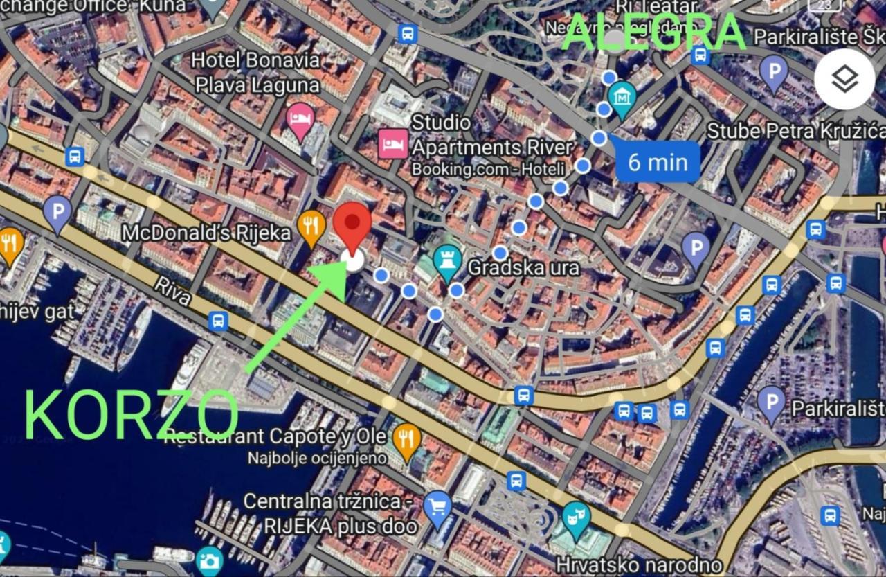 Alegra Apartments Center Rijeka Eksteriør bilde